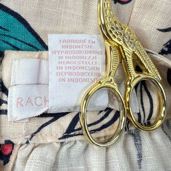 Rachel Ashwell Linen Floral Dress Size M - Picture 9 of 11